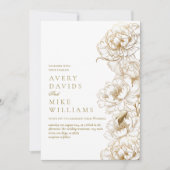 Foto Blumenzwiebeln Weißer Garten Hochzeitsfeiern Einladung (Vorderseite)