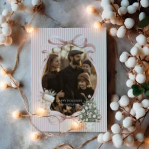 Foto-Blush-Band-Baum-Weihnachten Feiertagskarte