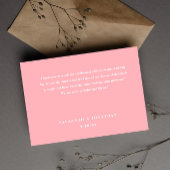 Foto Blush Pink Hochzeit Dankeskarte