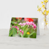 Foto blutender Blume des Herzens Karte (Gelbe Blume)