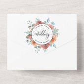 Foto, Blütenkrähe mit Perforation, UAWG All In One Einladung (Rückseite)