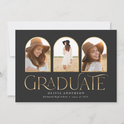 Foto-Bogen-Aquarell-Botanische Blüte Ankündigung (Vorderseite)