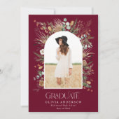 Foto-Bogen-Aquarell-Botanische Blüte Ankündigung (Vorderseite)