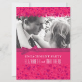 Foto-Bogen der rosa Anhängergruppe Einladung (Vorderseite)