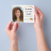 Foto Bogen Gold Graduation Party Save the Date Flyer (Gruppe)