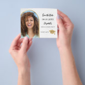 Foto Bogen Gold Graduation Party Save the Date Flyer (Gruppe)