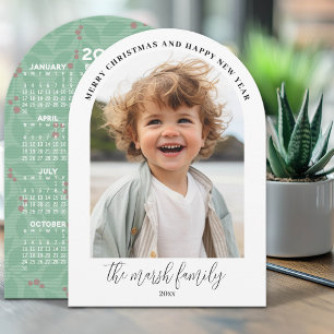 Foto-Bogen - Skript Familienname - 2027 Kalender Feiertagskarte