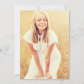 Foto Boho Abschluss Einladung (Rückseite)