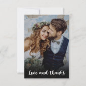 Foto Boho Chic Retro farbenfrohe blumenreiche Hoch Dankeskarte (Vorderseite)