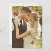 Foto Boho Chic Retro Floral Retro Einladung (Rückseite)