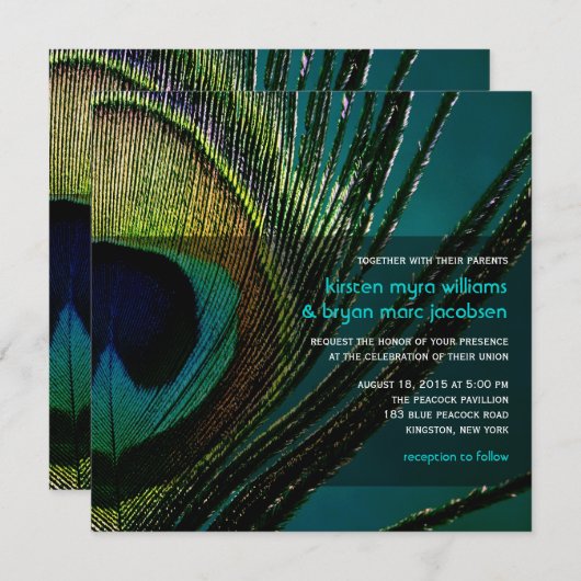 Foto Boho Chic Wedding Einladung (Vorne/Hinten)