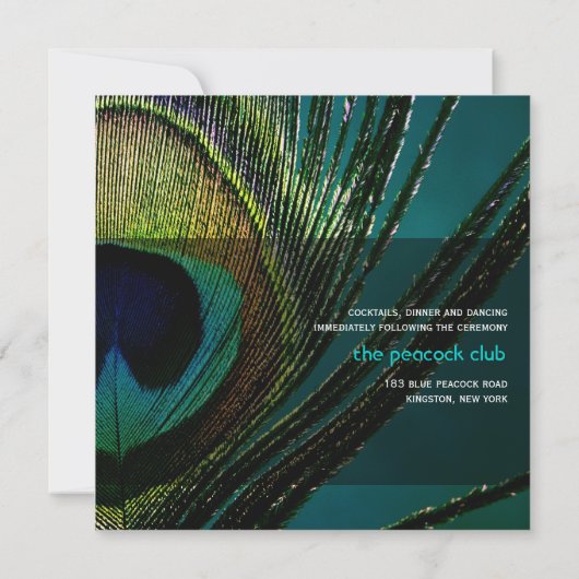 Foto Boho Chic Wedding Einladung (Rückseite)