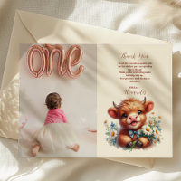 Foto Boho Heilige Kuh Hochland Kuh 1. Geburtstag