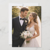 Foto Boho Herbst Wildblumen Hochzeit Einladung (Rückseite)