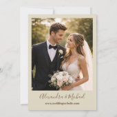 Foto Boho Herbst Wildblumen Hochzeit Einladung (Rückseite)