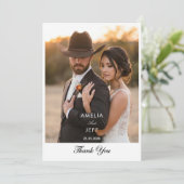 Foto Boho Minimal Einfach Elegant Cowboy Danke (Stehend Vorderseite)