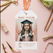 Foto Boho Peach Fuzz Seize Der künftige Abschluss Geschenkanhänger