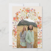 Foto Boho Rustikale Wildblume Hochzeit im Herbst Save The Date (Rückseite)