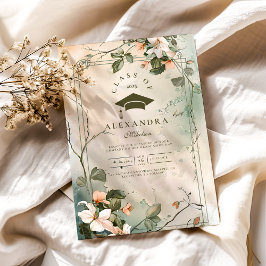 Foto Boho Wildblume Graduation Party Einladung