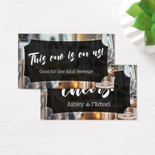 Foto, Bold Script, Wedding & Event Drinks (Schreibtisch)