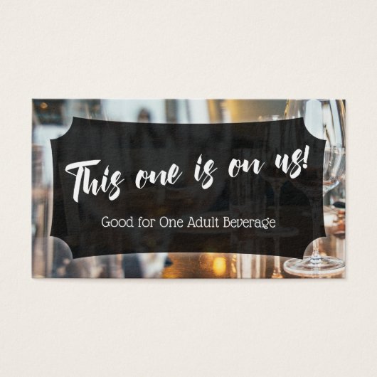 Foto, Bold Script, Wedding & Event Drinks (Vorderseite)