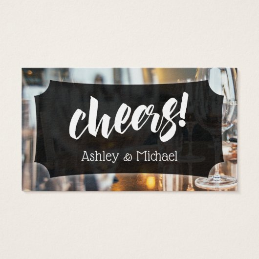 Foto, Bold Script, Wedding & Event Drinks (Rückseite)