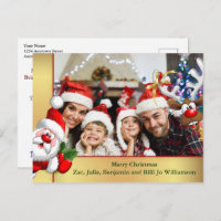 Foto Bomb Santa Reindeer Familie Foto Weihnachten