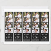 Foto Booth 2x7" Lesezeichen Save the Date Hochzeit (Vorderseite)