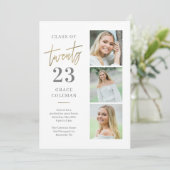 Foto Booth Abschluss Ankündigung Einladung (Stehend Vorderseite)