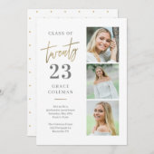 Foto Booth Abschluss Ankündigung Einladung (Vorne/Hinten)