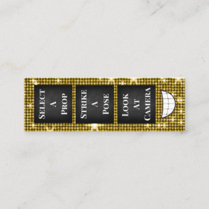 Foto Booth Business Card Mini Visitenkarte