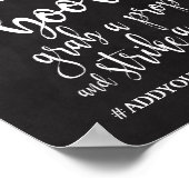Foto Booth Chalkboard 8x10 Wedding Sign Poster (Ecke)