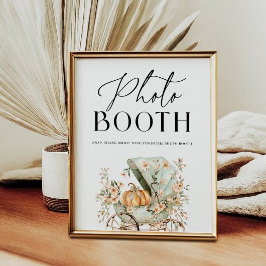 Foto Booth Fall Little Pumpkin Baby Dusche Poster
