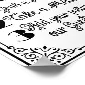 FOTO BOOTH Gästebuch Hochzeit oder Party Zeichen (Ecke)