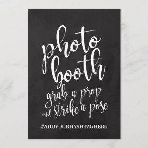 Foto Booth-Hashtag - Erschwingliches Chalboard-Zei Einladung