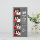 Foto Booth Lesezeichen Save the Date Niedlich (Stehend Vorderseite)