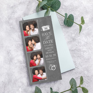Foto Booth Lesezeichen Save the Date Niedlich
