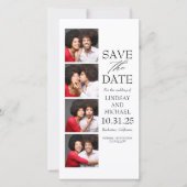 Foto Booth Lesezeichen Style Save the Date (Vorderseite)