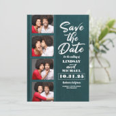 Foto Booth Lesezeichen Thema Spaß Save the Date (Stehend Vorderseite)