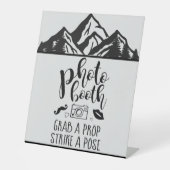 Foto Booth packen Sie eine Prop Custom Mountains W Sockelschild (Vorderseite)