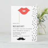 Foto Booth-Party Einladung (Stehend Vorderseite)