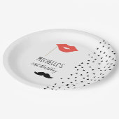 Foto Booth Party personalisiert Pappteller (Schrägansicht)