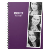 Foto Booth Personalisiertes Notebook Notizblock (Vorderseite)