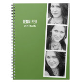 Foto Booth Personalisiertes Notebook Notizblock (Vorderseite)