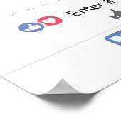 Foto Booth Prop Frame Poster Social Media (Ecke)