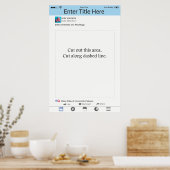 Foto Booth Prop Frame Poster Social Media (Küche)