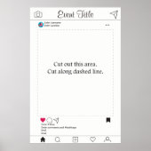 Foto Booth Prop Frame Poster Social Media Design (Vorne)