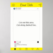 Foto Booth Prop Frame Poster Social Media Design (Vorne)