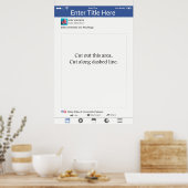 Foto Booth Prop Frame Social Media Design Poster (Küche)