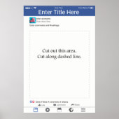 Foto Booth Prop Frame Social Media Design Poster (Vorne)